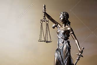 Close up of Themis figure