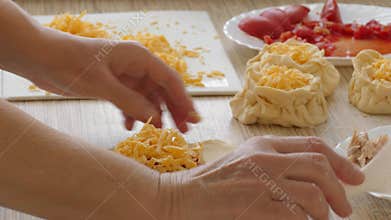 Filling pies food ingredients