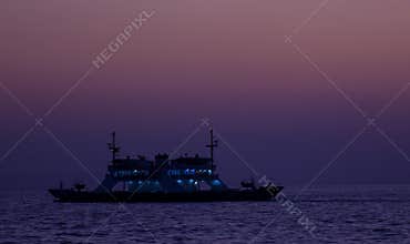 Ferry at Twilight