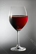 Red wine in glass
