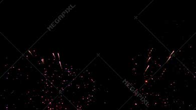 Multiple fireworks explosion