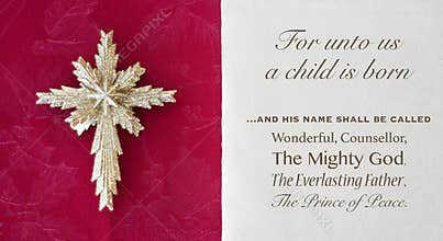 Christmas bible verse and star