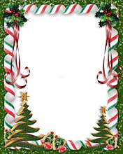 Christmas border frame candy