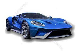 Sports Car Isolated