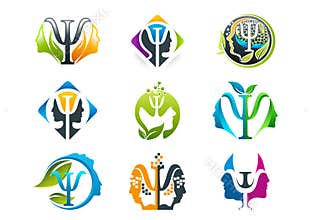 Psychology concept logo design