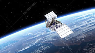 Satellite Deploys Solar Panels