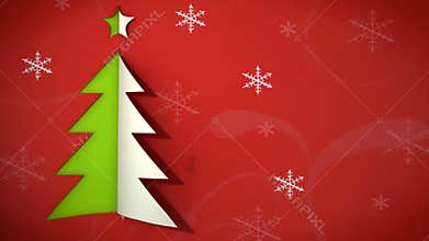 christmas tree paper curl