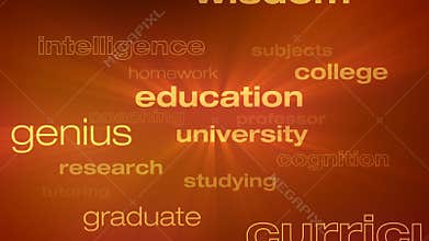 Education and Schooling Words Loop