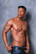 Attractive Black man.