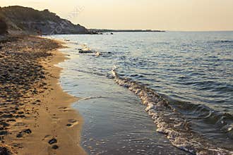 Apulia seascape: the nature reserve of Torre Guaceto, Brindisi, Italy.