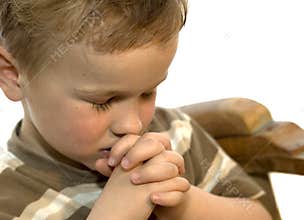Little boy praying