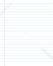 Blank lined paper texture from a notepad.