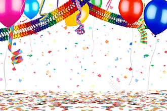 Colorful party carnival birthday celebration background