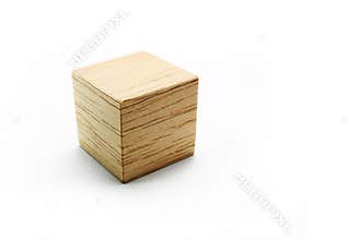 Wood block cube