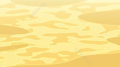 Astract yellow liquid motion background. Gold, wealth, luxury or transformation concepts. 4K seamless loop animation