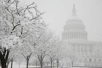 Capitol Building, winter, Washington, DC, USA