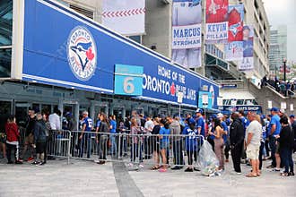Security Check At A Baseball Game