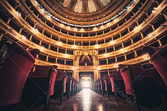 Opera house. Teatro Theater Massimo Vittorio Emanuele