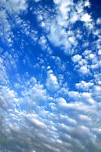 Blue sky with clouds
