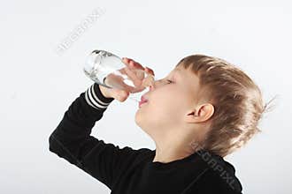 Thirsty boy
