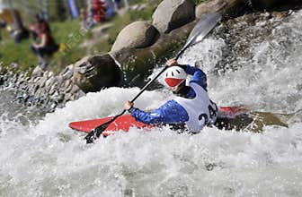 Kayak on the rapids