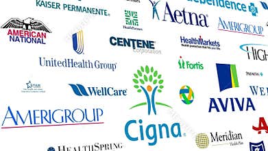 Health Insurance Brands Logo Loop