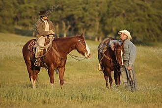 Cowboys Meeting in Meadow