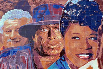 Hollywood Jazz 1945-1972 mural.