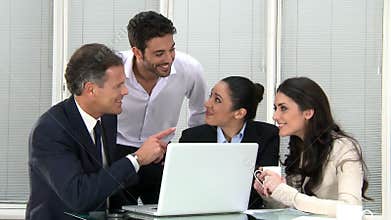 Business teamwork at office