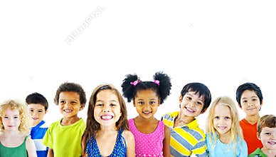 Diversity Children Friendship Innocence Smiling Concept