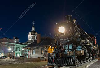 Old train, station and City Hall