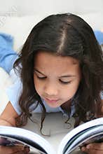 Girl Reads Book
