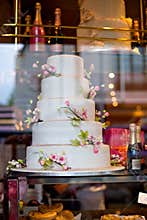Cake on display in London