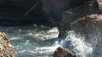 Rough coast on Curacao