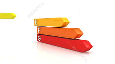 energy level arrow right