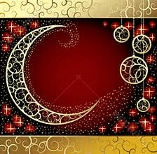 Card with a moon