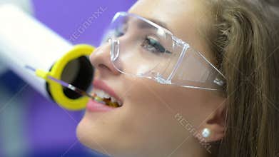 Patient Getting Dental X-Ray
