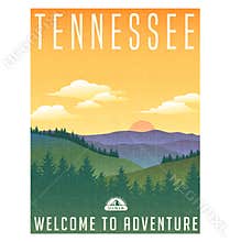 Tennessee, United States travel poster