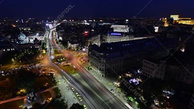 Bucharest timelapse University Square, Bucharest