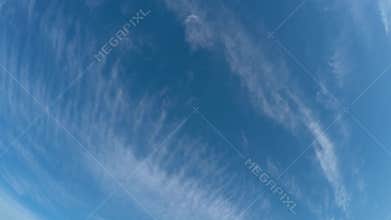 White clouds on a blue sky