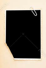 Old scalloped photo frame