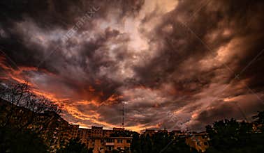 Fiery darkness before the storm