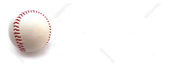 Baseball. Sport ball on a light background for banners, flyers, print and web.