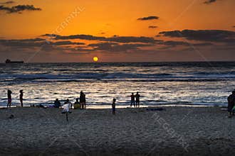 Caesarea in sunset