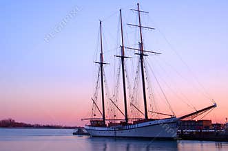 Sunset Ship