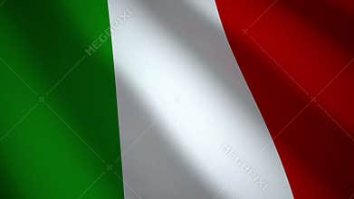 Italy flag, seamless loop.
