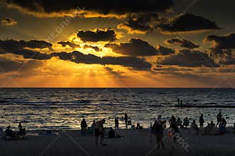 Caesarea in sunset