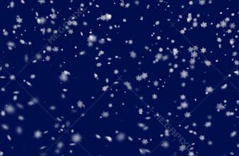 Christmass mood snowflakes falling on a blue background
