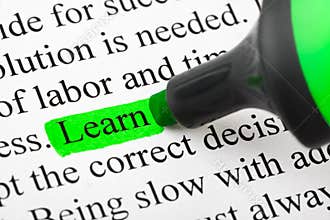 Highlighter and word Learn