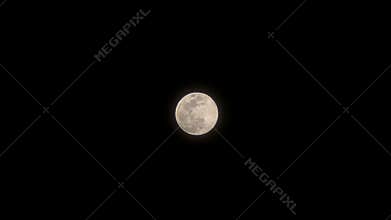 Full moon in night sky